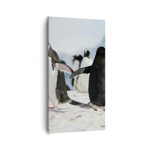 Quadro su tela - Stampe su Tela - Danza sulla neve - 55x100 cm