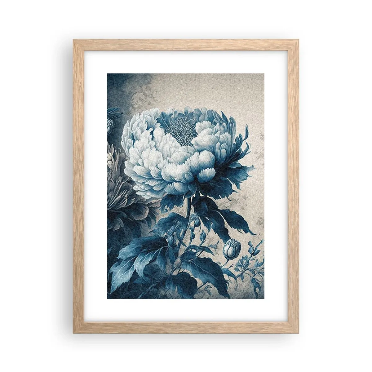 Poster in cornice rovere chiaro - Coppia perfetta - 30x40 cm