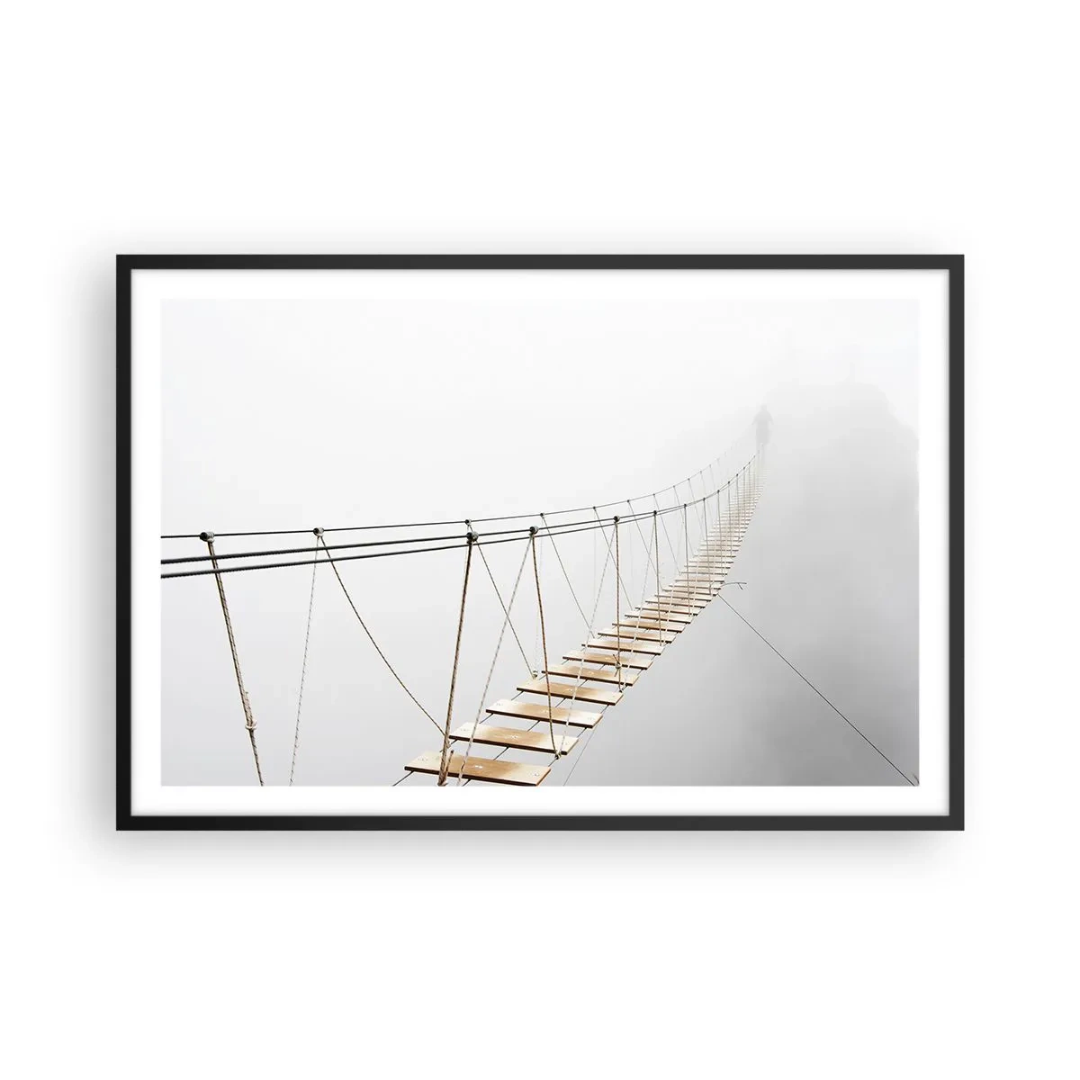 Poster in cornice nera - Dove ti porta? - 91x61 cm