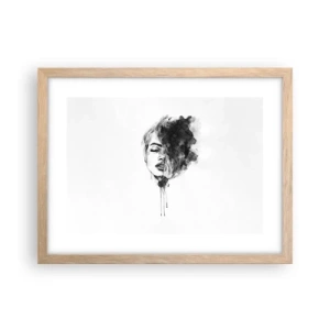 Poster in cornice rovere chiaro - Cosa sogna la ragazza - 40x30 cm