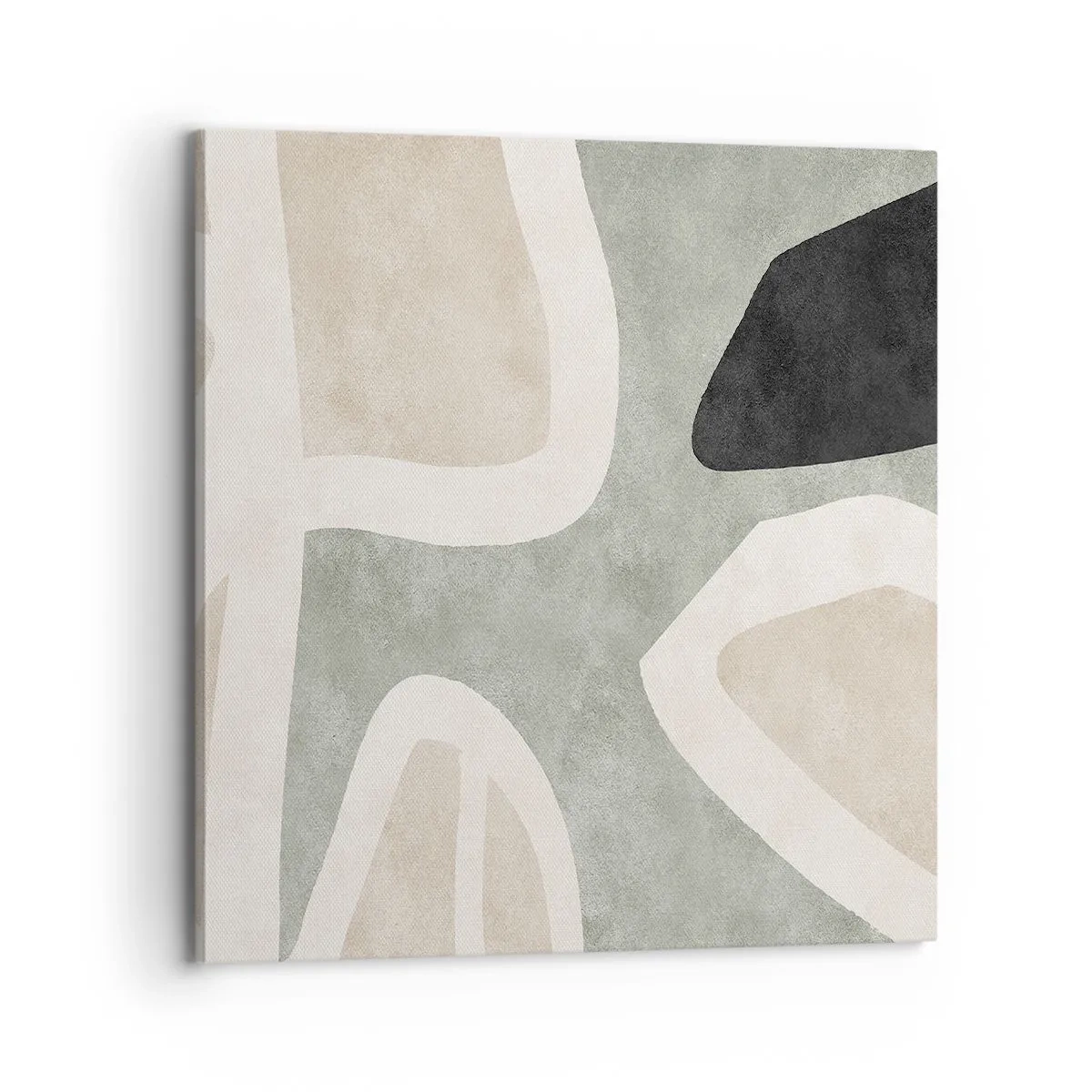 Quadro su tela - Stampe su Tela - Composizione con motivi in nero - 70x70 cm