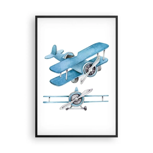 Poster in cornice nera - Nato per vincere - 61x91 cm