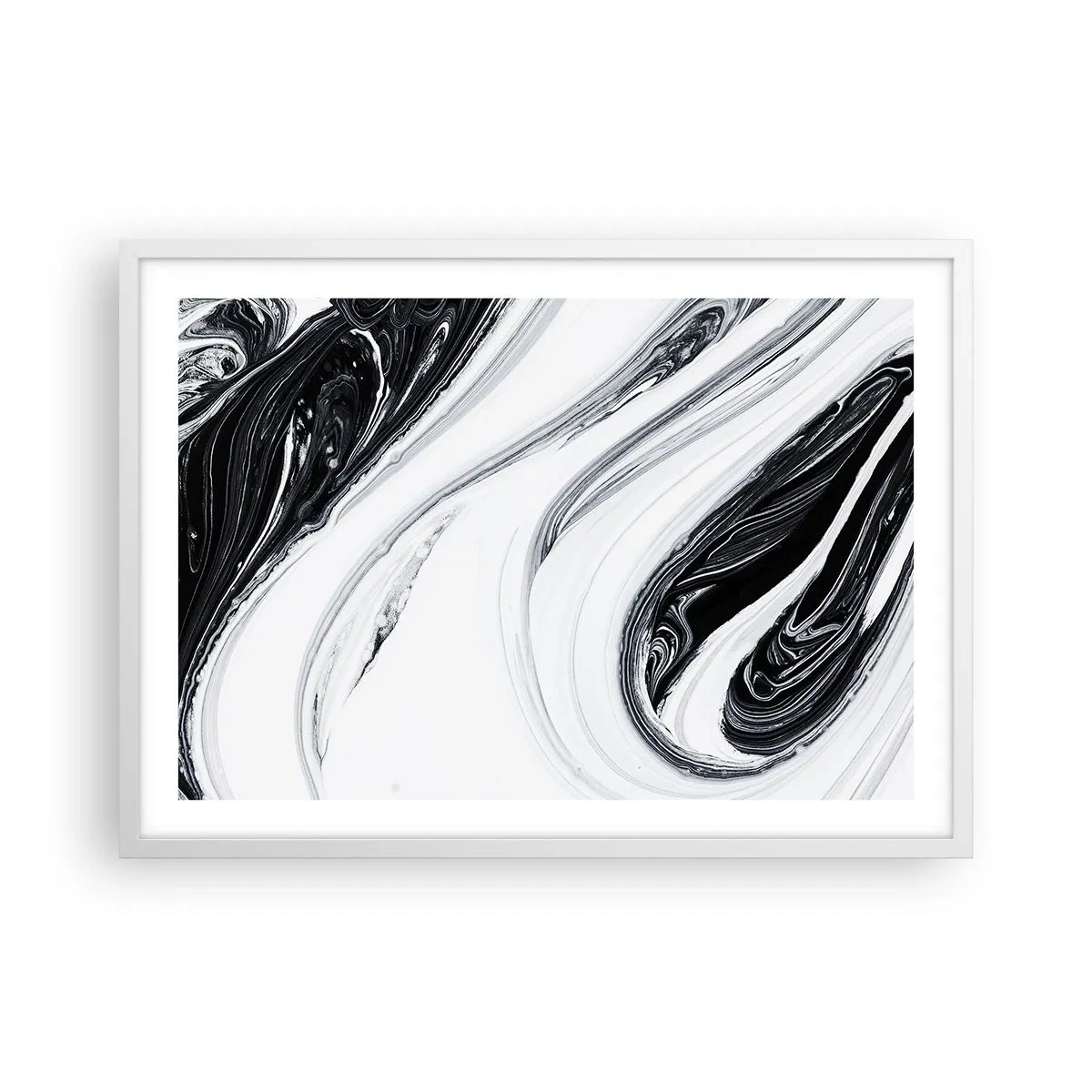 Poster in cornice bianca - L'unione degli opposti - 70x50 cm