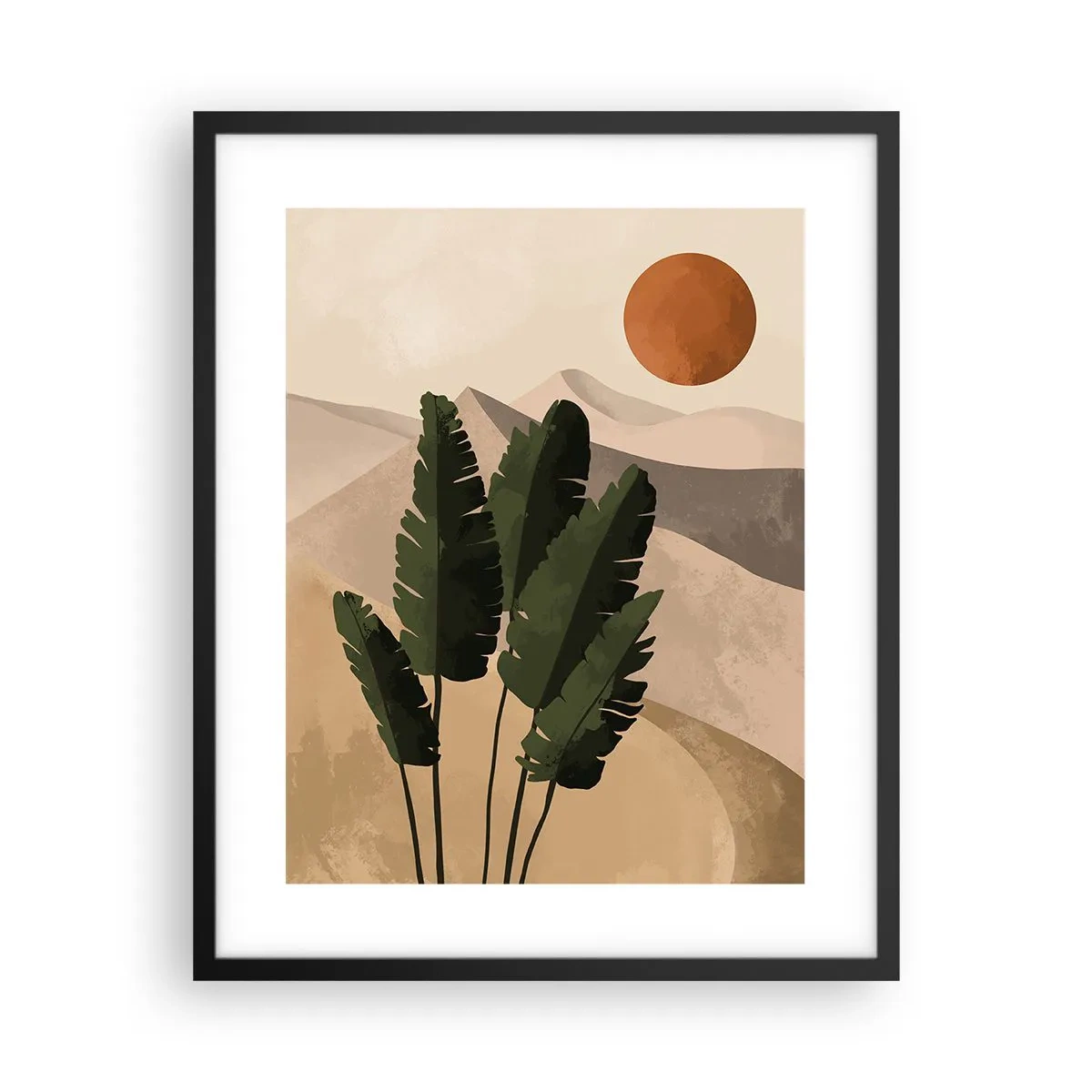 Poster in cornice nera - Il trionfo della vita - 40x50 cm