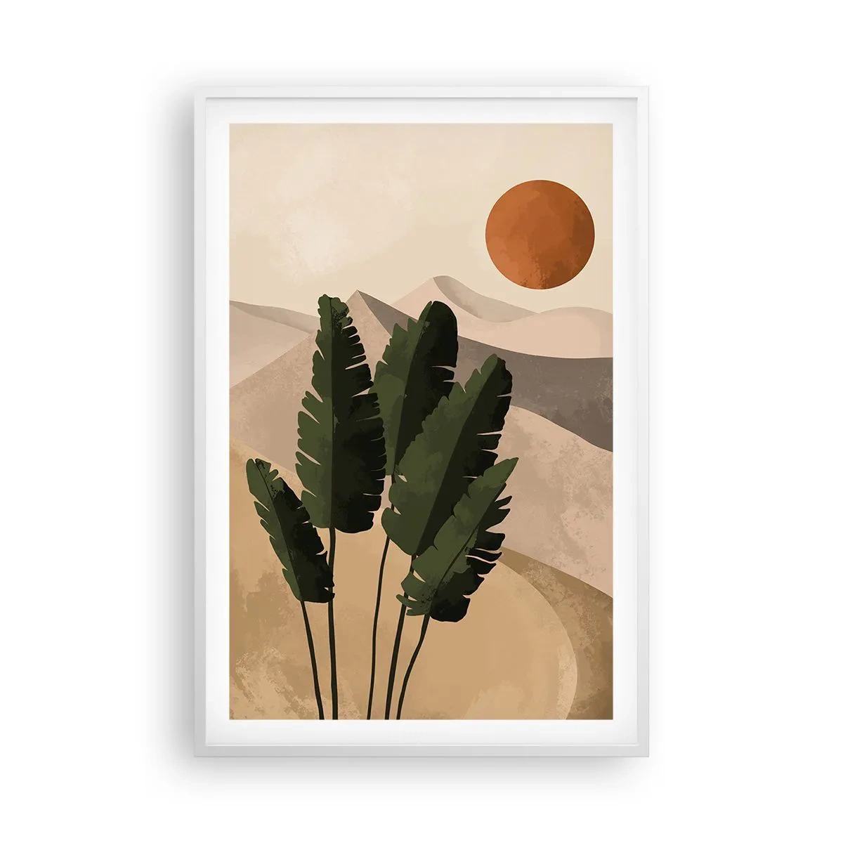 Poster in cornice bianca - Il trionfo della vita - 61x91 cm