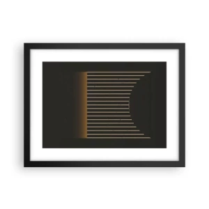 Poster in cornice nera - Esaminare l'oscurità - 40x30 cm