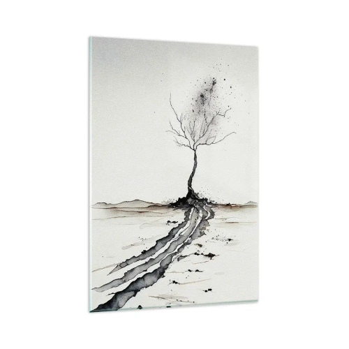 Quadro su vetro - Malinconia invernale - 80x120 cm