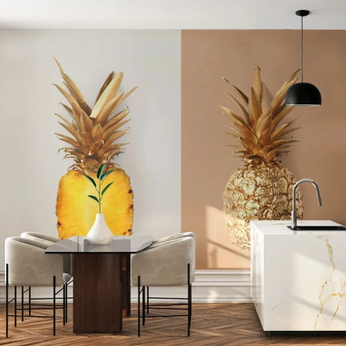 Fotomurali Premium Canvas - Ananas per due - Ananas, Frutta, Dolce - 300x210 cm
