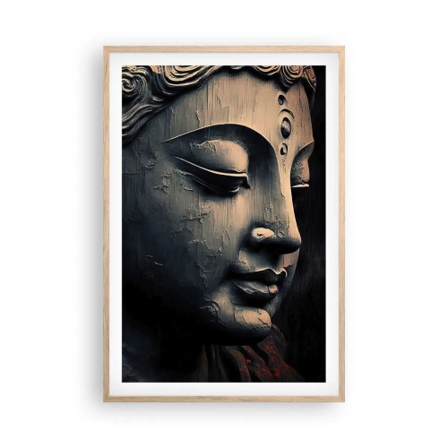 Poster in cornice rovere chiaro - In armonia con il mondo - 61x91 cm