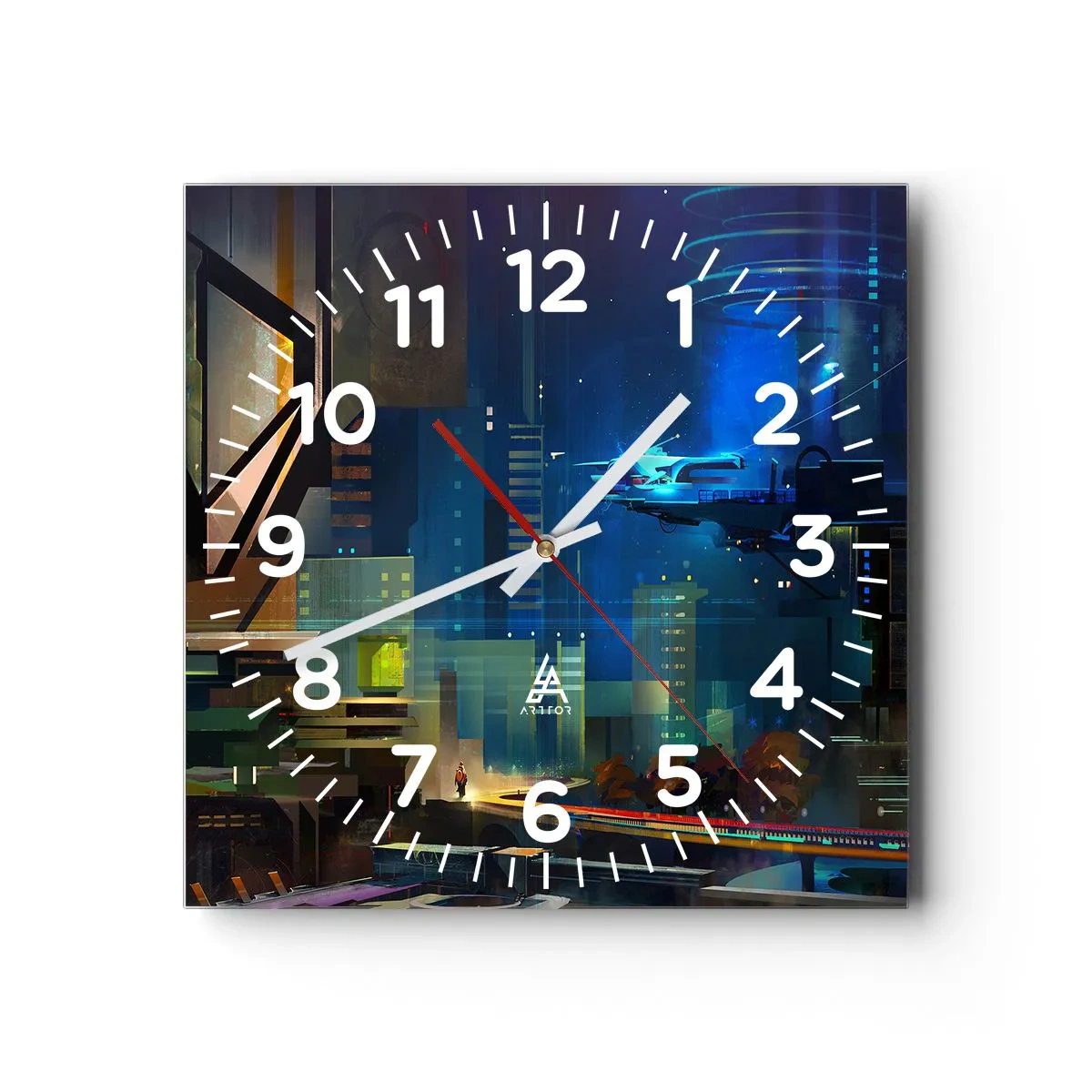 Orologio da parete - Orologio in Vetro - In un futuro non lontano - 30x30 cm