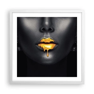 Poster in cornice bianca - Boccadoro - 50x50 cm