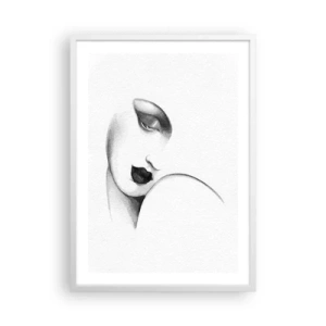 Poster in cornice bianca - Nello stile di Lempicka - 50x70 cm