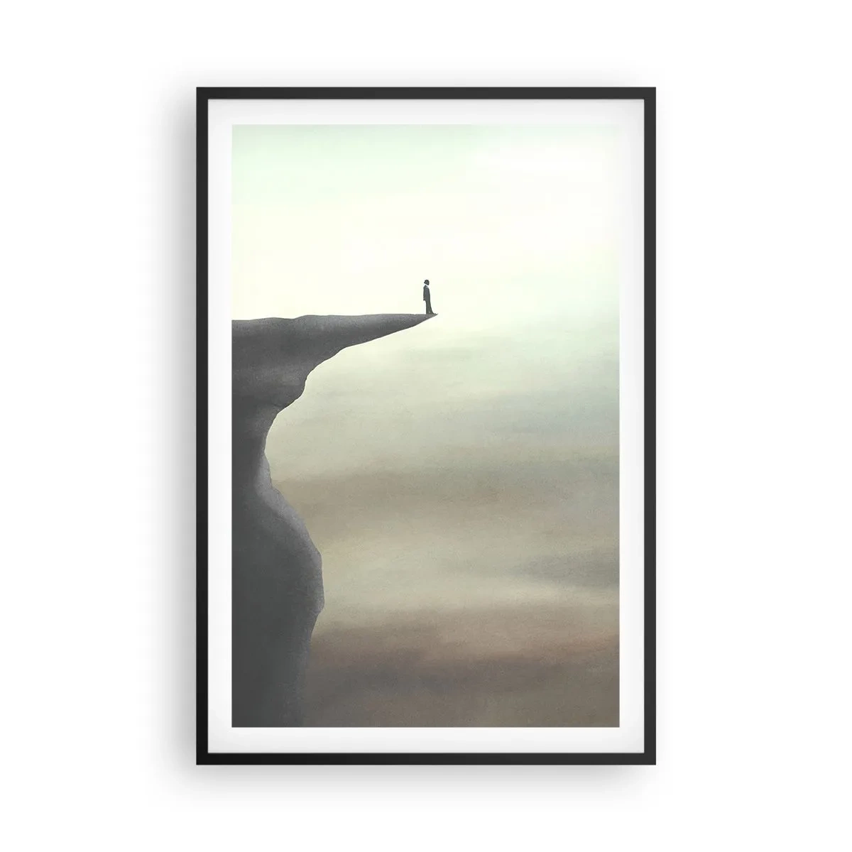 Poster in cornice nera - Certamente verso l'alto! - 61x91 cm