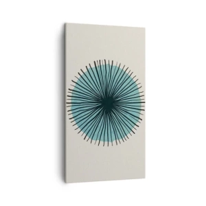 Quadro su tela - Stampe su Tela - Radiosamente nel blu - 45x80 cm