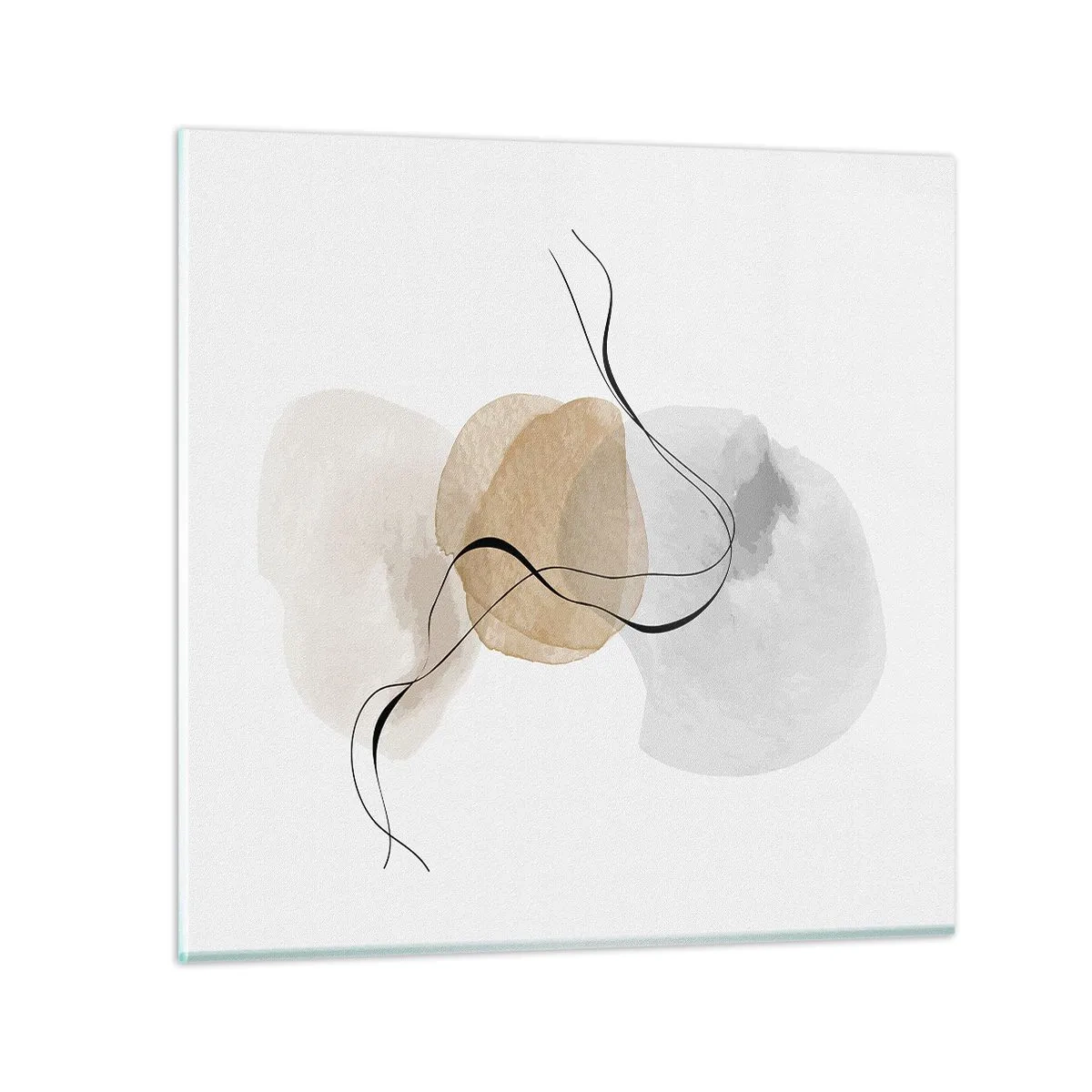 Quadro su vetro - Grani d'aria - 30x30 cm