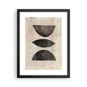 Poster in cornice nera - Astrazione etnica - 30x40 cm