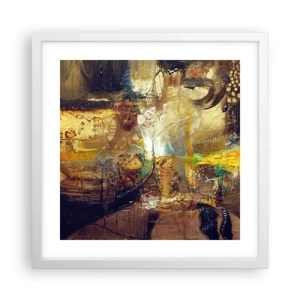 Poster in cornice bianca - Freddo, più caldo, bollente - 40x40 cm