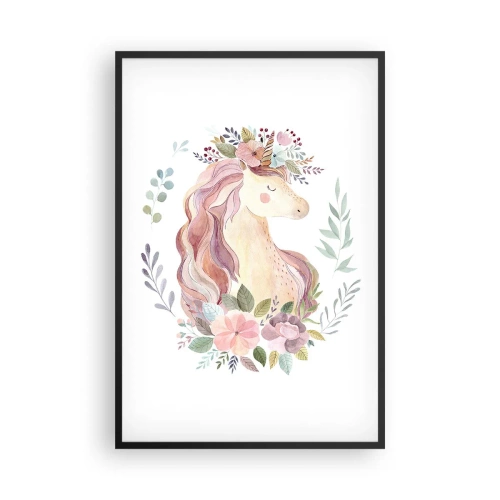 Poster in cornice nera - Invito nel mondo delle favole - 61x91 cm