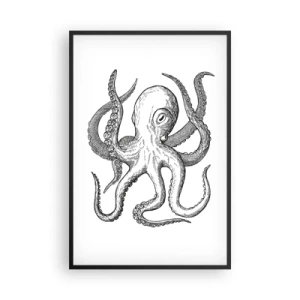 Poster in cornice nera - Ballando con le onde - 61x91 cm