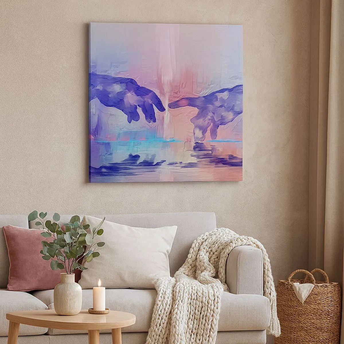 Quadro su tela - Stampe su Tela - La scintilla divina della vita - 30x30 cm