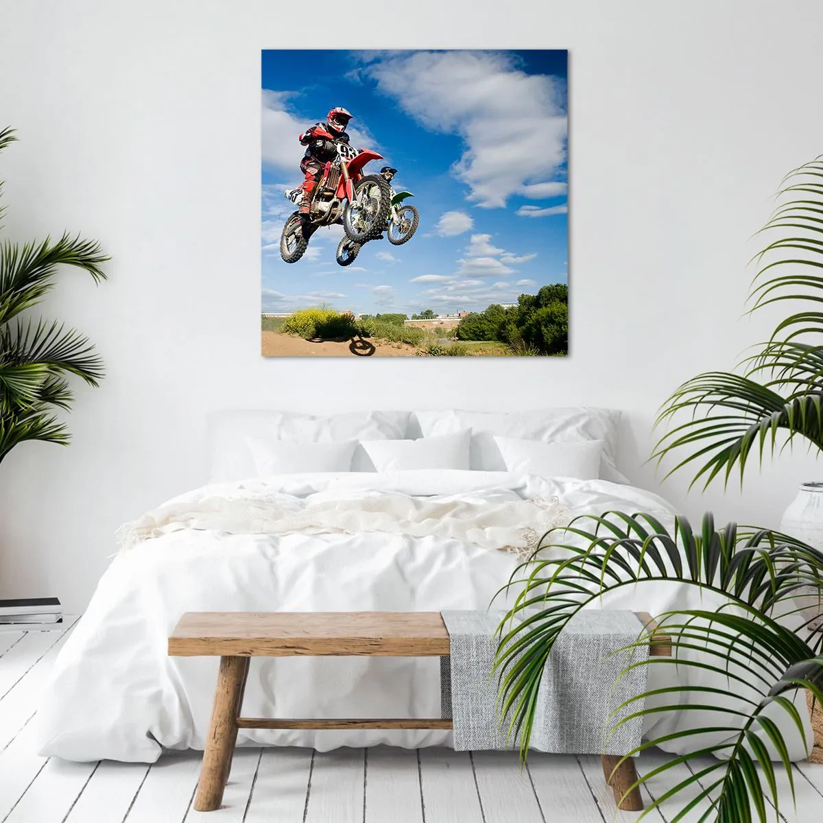 Quadro su tela - Stampe su Tela - Saltando sotto il cielo - 60x60 cm