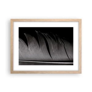 Poster in cornice rovere chiaro - Piuma: struttura meravigliosa - 40x30 cm