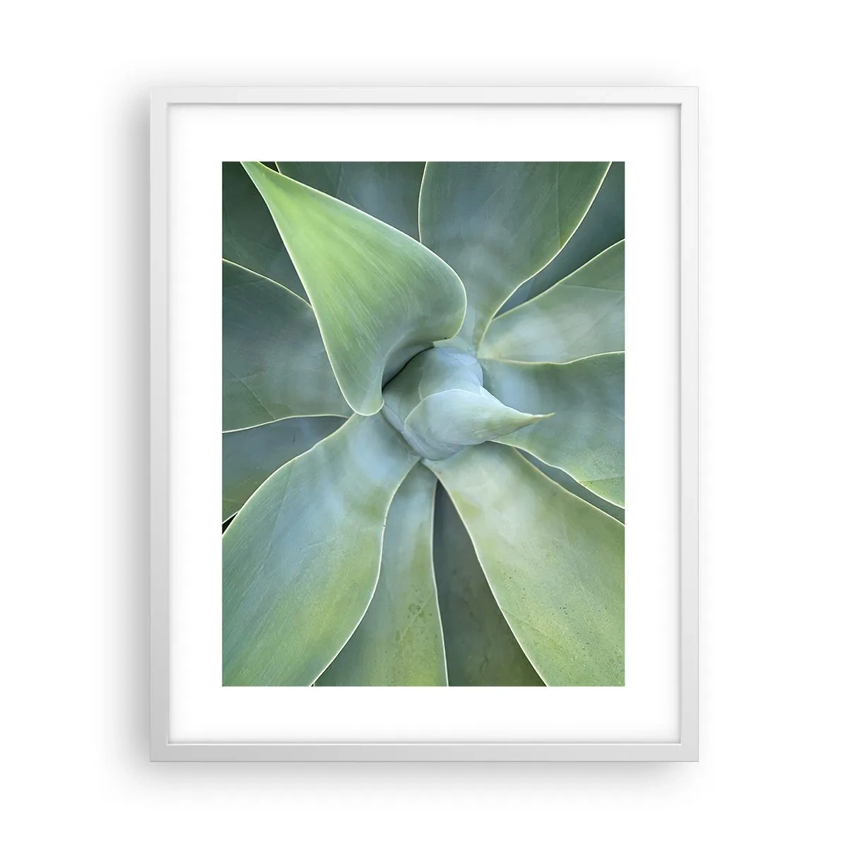 Poster in cornice bianca - La nascita del verde - 40x50 cm