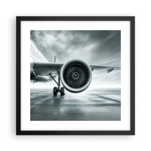 Poster in cornice nera - C'è la forza! - 40x40 cm