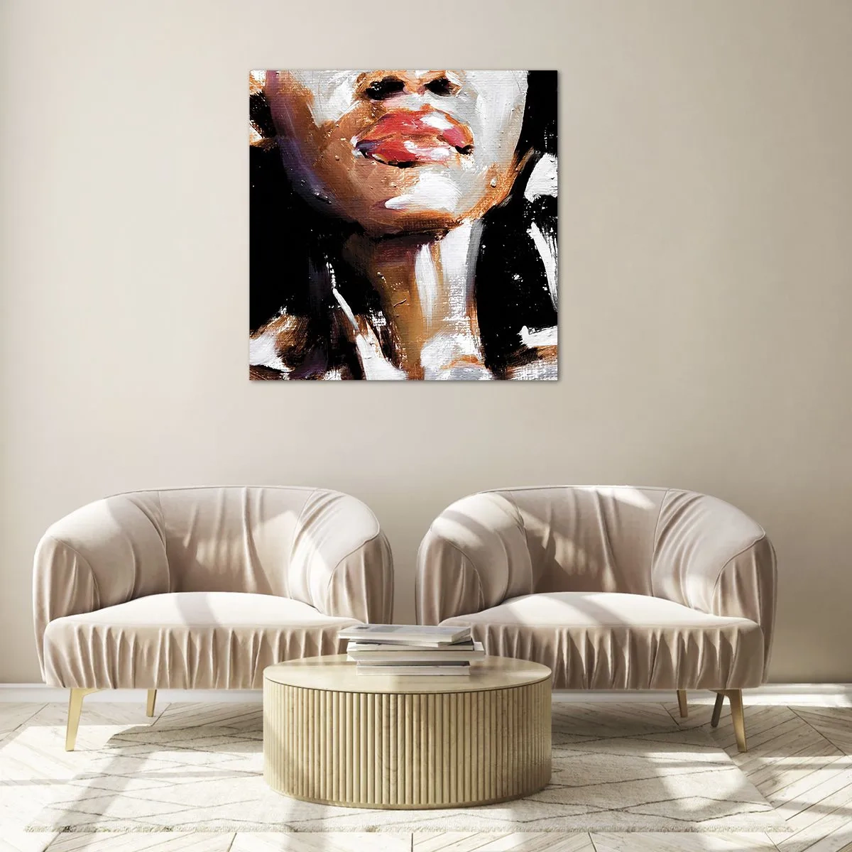 Quadro su vetro - Orgoglio senza pregiudizio - 70x70 cm