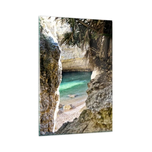 Quadro su vetro - La baia turchese - 80x120 cm