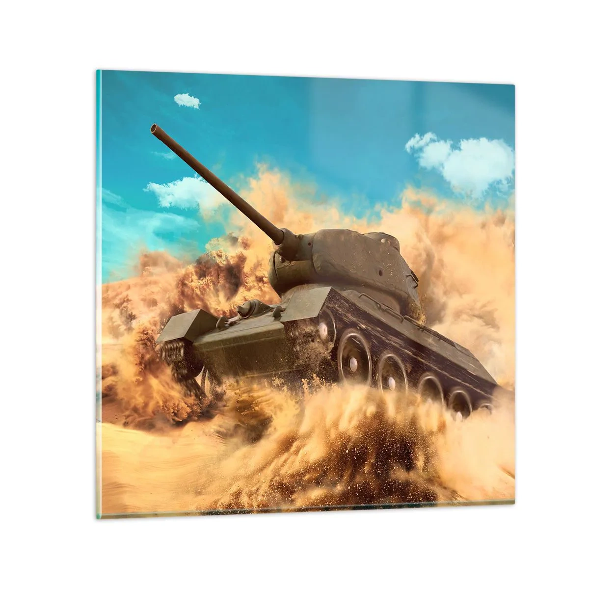 Quadro su vetro - Imbattibile - 30x30 cm