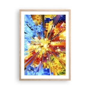 Poster in cornice rovere chiaro - In medias res - 50x70 cm