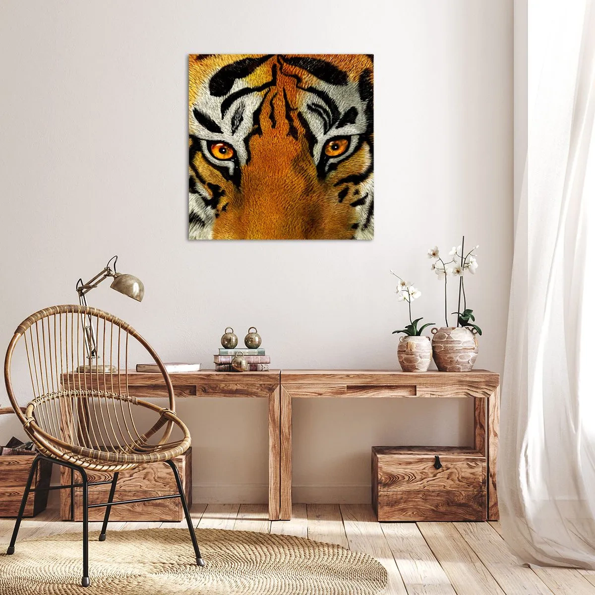 Quadro su tela - Stampe su Tela - Minacciosa e bella - 40x40 cm