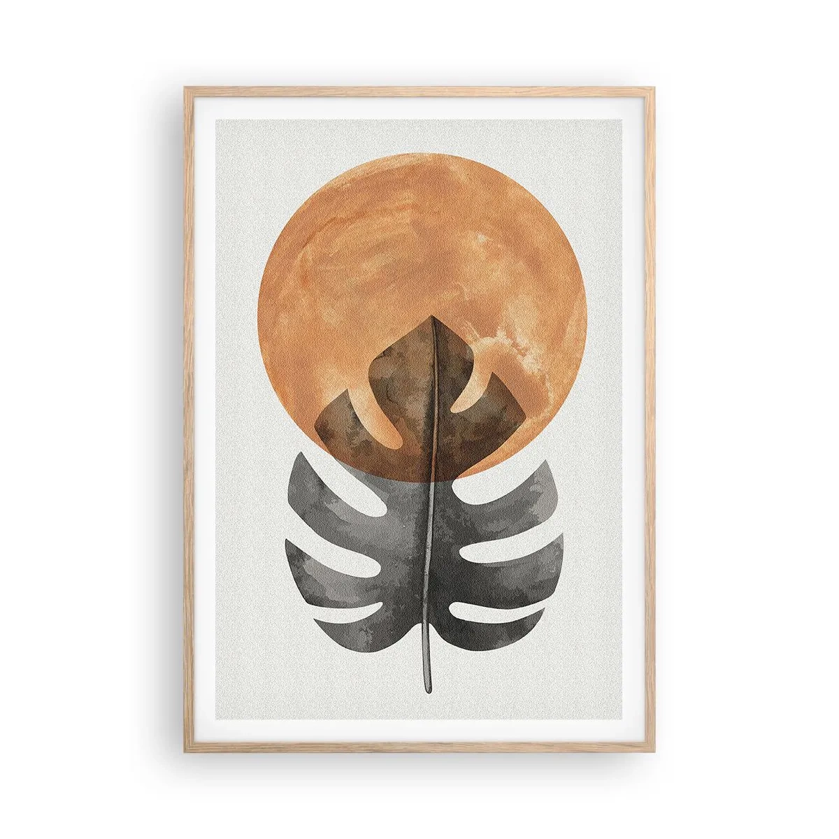 Poster in cornice rovere chiaro - Sempre il sole - 70x100 cm