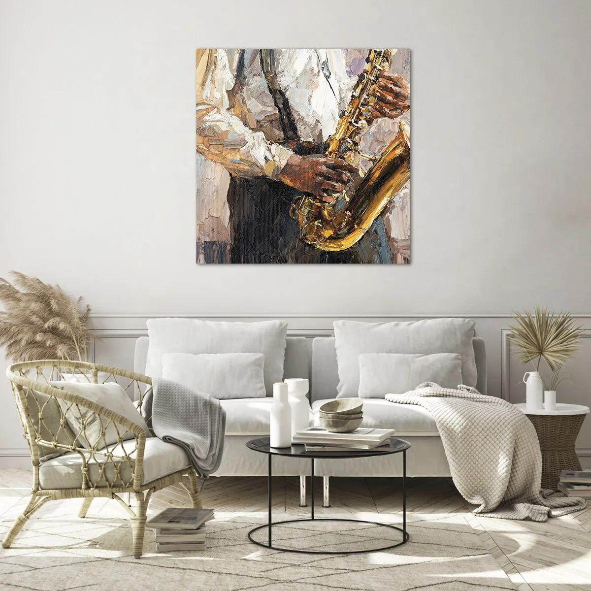 Quadro su vetro - Tempo di assolo - 40x40 cm