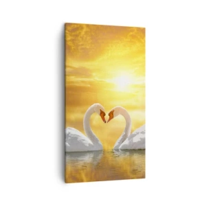 Quadro su tela - Stampe su Tela - Cuore è la più bella parola del mondo… - 45x80 cm
