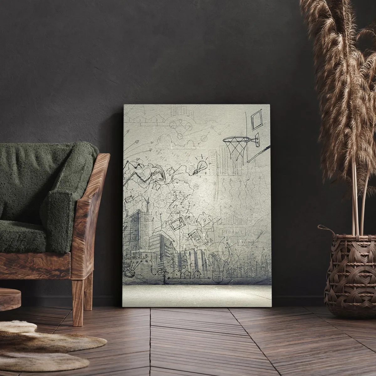 Quadro su tela - Stampe su Tela - La mia fantastica vita in città - 45x80 cm