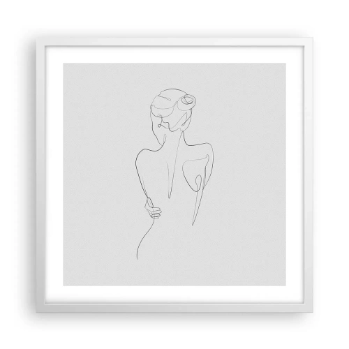 Poster in cornice bianca - La musica del corpo - 50x50 cm