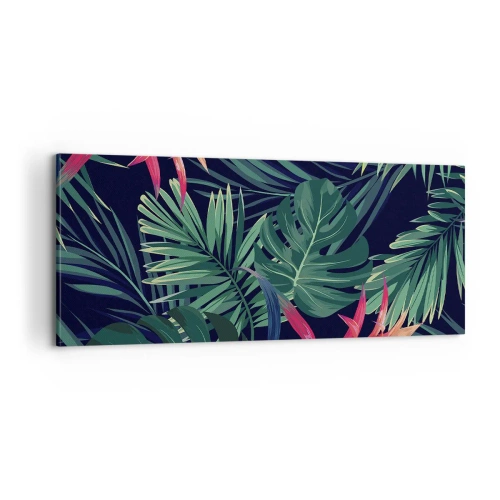 Quadro su tela - Stampe su Tela - Fiammante nel verde - 100x40 cm