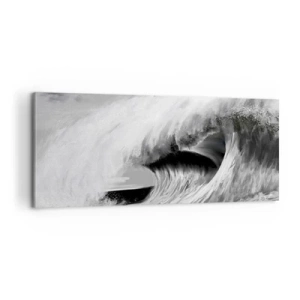 Quadro su tela - Stampe su Tela - La furia dell'oceano - 100x40 cm