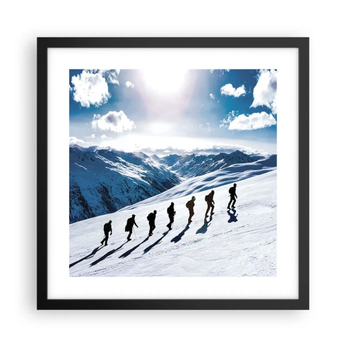 Poster in cornice nera - La squadra dei conquistatori - 40x40 cm