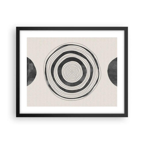 Poster in cornice nera - Conta ciò che sta in mezzo - 50x40 cm