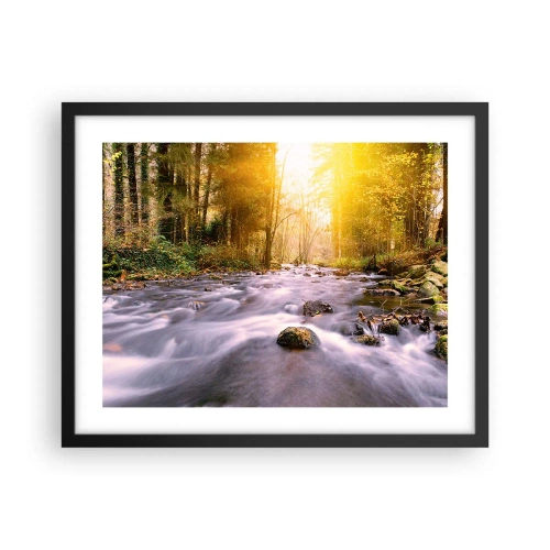 Poster in cornice nera - Malachite in cornice oro-argento - 50x40 cm