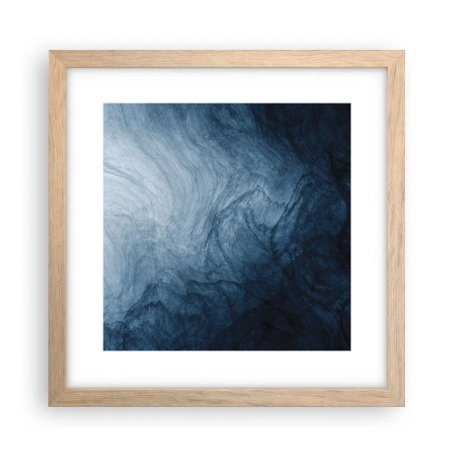 Poster in cornice rovere chiaro - Arrivando in profondità - 30x30 cm