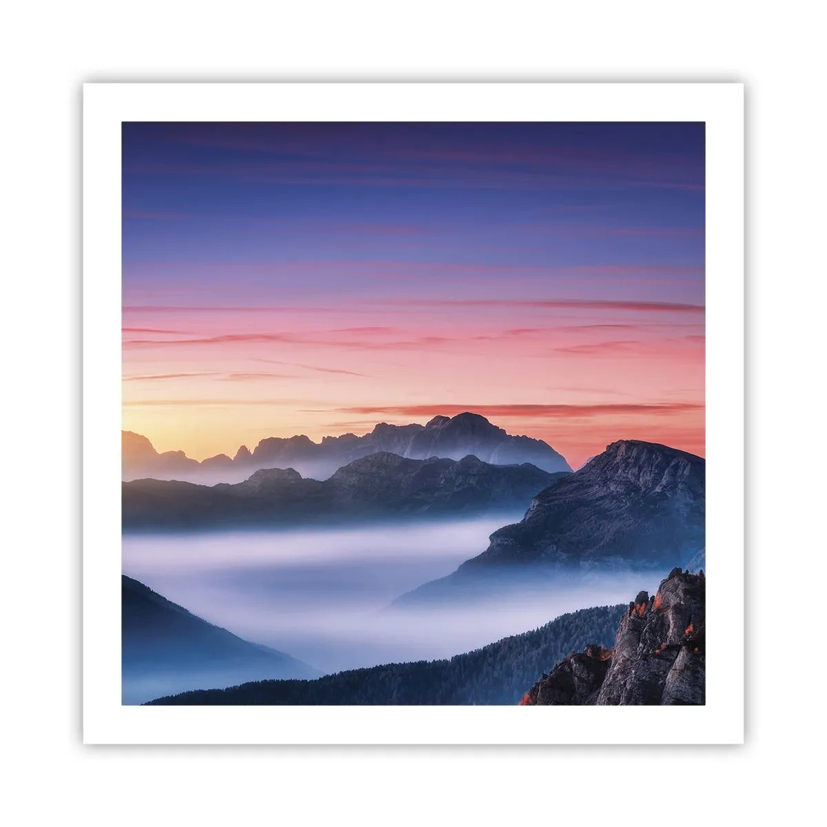 Poster - Sopra le valli - 60x60 cm