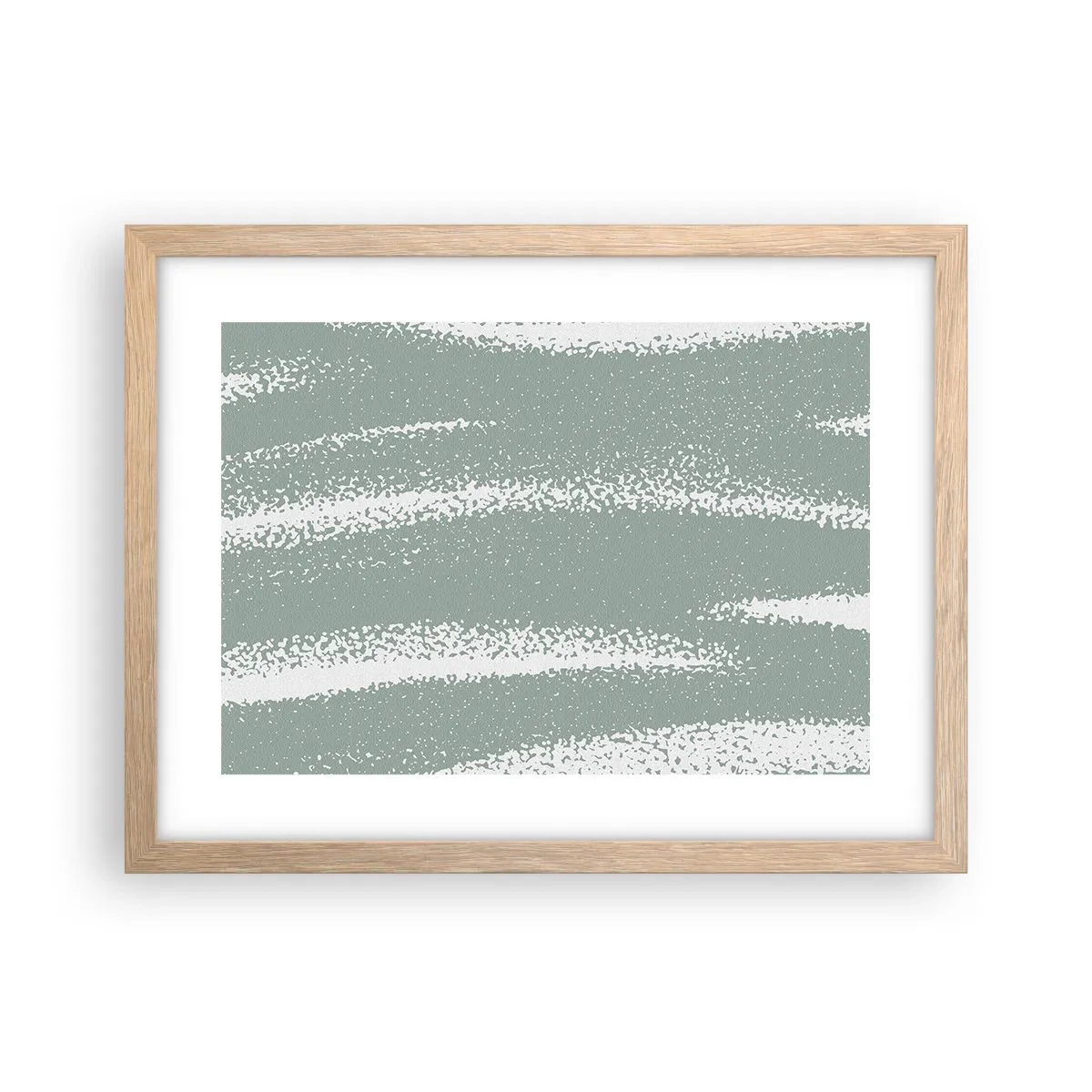 Poster in cornice rovere chiaro - Astrazione in clima invernale - 40x30 cm