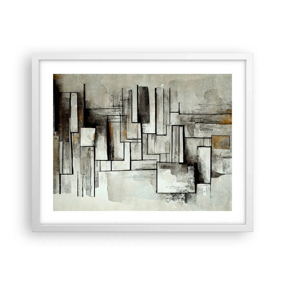 Poster in cornice bianca - La forza della semplicità - 50x40 cm