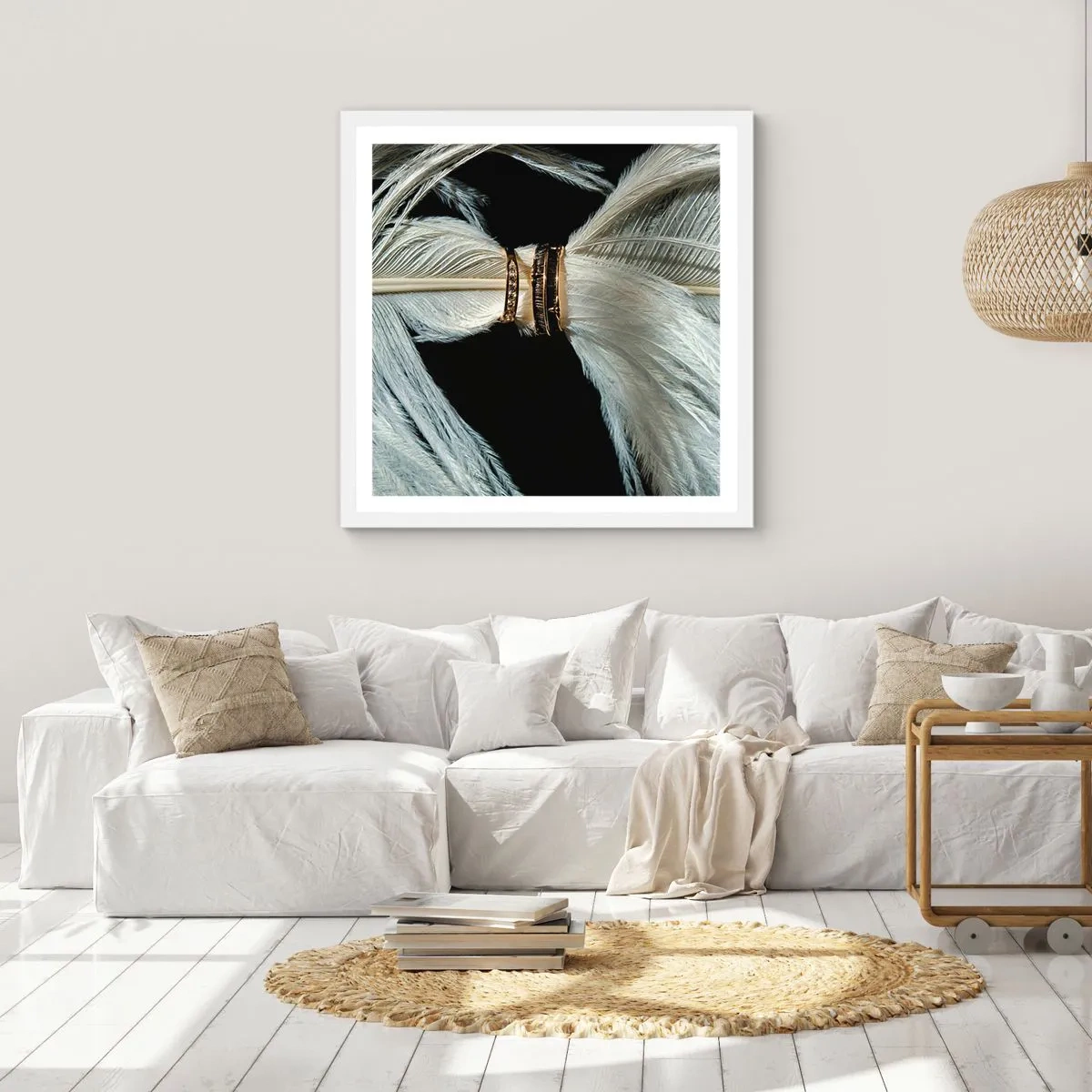 Poster in cornice bianca - ...e non ti lascerò... - 40x40 cm