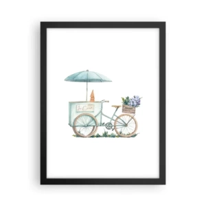 Poster in cornice nera - Dolce ricordo d'estate - 30x40 cm