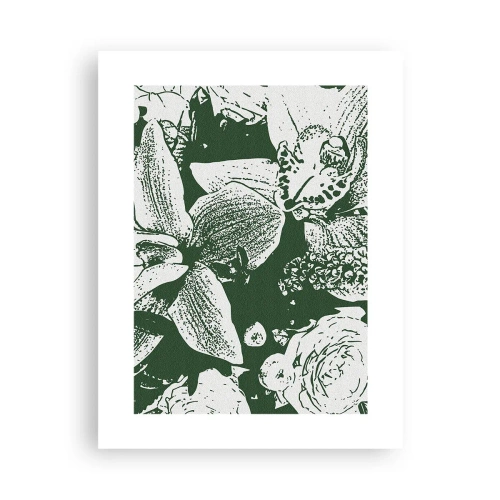 Poster - Bouquet: il mondo del verde - 30x40 cm